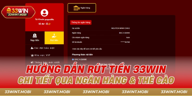 rút tiền 33win
